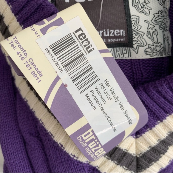 Renu Bruzer her varsity vee sweater - Picture 9 of 12